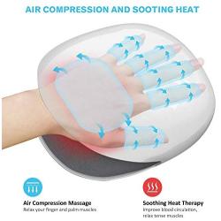 Comfier Wireless Hand Massager with Heat -Massager with 3 Levels Air Compression & Adjustable Heat,Rechargeable Electric Massager for Hands,Wrist for Carpal Tunnel,Finger Numbness & Pain Relief