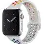 Hotflow Compatible with Apple Watch Band 38mm 40mm,Soft Silicone Sport Wristband for iWatch Series 5, Series 4, Series 3, Series 2, Series 1, S/M,White-Colorful Hotflow Compatible with Apple Watch Band 38mm 40mm,Soft Silicone Sport Wristband for iWatch Series 5, Series 4, Series 3, Series 2, Series 1, S/M,White-Colorful