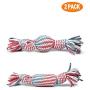 Braided Rope Ball Dog Toy Pet Teeth Cleaning Toy for Chewers Squeak Toysfor Puppy Small Medium and Large Dogs