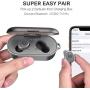 TOZO T10 Bluetooth 5.0 Wireless Earbuds with Wireless Charging Case IPX8 Waterproof TWS Stereo Headphones in Ear Built in Mic Headset Premium Sound with Deep Bass for Sport Gray(Renewed)