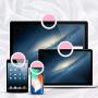 Cell Phone Selfie Ring Light for iPhone,Led Circle Selfie Light Ring Rechargeable Portable for Phone Camera IPad Laptop Live Stream/Makeup/Video Photography(Pink)