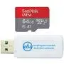 SanDisk Memory Card 64GB Ultra MicroSD Works with LG Stylo 3, LG Zone 4, LG Stylo 5, LG Stylo 4, LG Stylo 2 Cell Phone (SDSQUAR-064G-GN6MN) Bundle with (1) Everything But Stromboli Micro Card Reader SanDisk Memory Card 64GB Ultra MicroSD Works with LG Stylo 3, LG Zone 4, LG Stylo 5, LG Stylo 4, LG Stylo 2 Cell Phone (SDSQUAR-064G-GN6MN) Bundle with (1) Everything But Stromboli Micro Card Reader