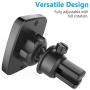 Magnetic Phone Car Mount, WixGear Universal Bite-Lock Air Vent Magnetic Phone Car Mount Holder, for Cell Phones with Swift-snap Technology
