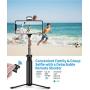 Selfie Stick, Extendable Selfie Stick Tripod with Detachable Bluetooth Remote, Fill Light & Tripod Stand Selfie Stick for iPhone 11/11 Pro/Xs Max/XS/XR/X/8P/7P, Galaxy S20/S10/S9/S8/Note8,Huawei,More
