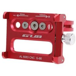 GUB Mountian Bike Phone Mount - Aluminum Alloy Universal Adjustable Bike Mount Cell Phone GPS Mount Holder Rotating Cradle Clamp for Bike Motorbike,iPhone Samsung Android All Smartphones (RED)