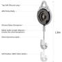 [Pro Version] KIWI design VR Cable Management, 6 Packs Retractable Ceiling Pulley System for HTC Vive/HTC Vive Pro/Oculus Rift S/PS VR/Microsoft MR/Samsung Odyssey VR Accessories (White)