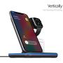 Wireless Charger 3 in 1 Charging Station for Airpods1/2/Pro iWatch 1/2/3/4 Qi Certified 15W Fast Wireless Charging Stand for iPhone X/Xs/Xs Max/8/8 Plus Samsung Galaxy S10 S9 S8 S7 Note9/8 and More