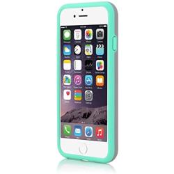Incipio IPH-1185-GRYTEAL iPhone 6S Case, Stowaway [Kickstand][Credit Card] Wallet Cover fits Both Apple iPhone 6, iPhone 6S - Gray/Teal