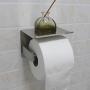 WILIFDOM Toilet Paper Holder Shelf, Self Adhesive Bathroom Accessories Tissue Roll Holder with Mobile Phone Storage Rack - SUS 304 Stainless Steel