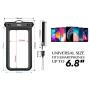 YOSH Waterproof Phone Pouch Waterproof Case Cell phone Dry Bag Underwater Pouch Compatible with iPhone 11/X/8 Galaxy S10/S9 Google Pixel 4 up to 6.8"