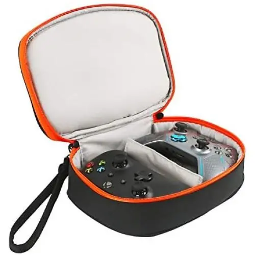 YSAGi Travel Carrying Case Portable Storage Bag Pouch Cover Compatible with Xbox One/Xbox One S/Xbox One X Controller with Mesh Pocket Fits Plug & Cables (Black-2) CASE ONLY YSAGi Travel Carrying Case Portable Storage Bag Pouch Cover Compatible with Xbox One/Xbox One S/Xbox One X Controller with Mesh Pocket Fits Plug & Cables (Black-2) CASE ONLY