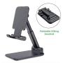 Esonstyle Cell Phone Stand Tablet Stand Foldable Portable Desktop Stand Adjustable Height and Angle Phone Holder for Desk Sturdy Aluminum Metal Stand Compatible with iPhone 11 Pro XS Max XR X Samsung