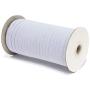 Elastic Bands for Sewing - 100 Yards 1/4 inch Elastic String for Masks - Braided White Elastic Band for Making face Masks and Crafts - High Elasticity Flat 6mm Wide Cord (1/4" 100 Yards)