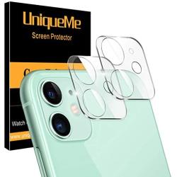 [ 2 Pack ] UniqueMe Camera Lens Protector for iPhone 11 Tempered Glass [High Definition] Scratch Resistant 6.1"