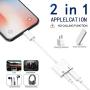 3.5mm Headphone Jack Adapter Charger for iPhone 8/8 Plus/ 7/7 Plus/X/10/XS/XS Max/XR Earphone Charging and Listening Music 3.5mm Aux Audio and Charging Adapter Adapter