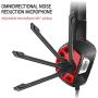 Gaming Headset,Sonku 3.5mm Wired Bass Stereo Noise Isolation Gaming Headphones with Microphone for PS4,Cellphone,Laptop Computer and so on-Volume Control(Black and Red)