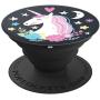 Whimsical Unicorn Dreams Cute Gift On Dark Gray Background PopSockets Grip and Stand for Phones and Tablets