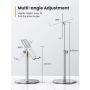 Cell Phone Stand for Desk, Upgraded Stable iPad Stand All Aluminum Alloy, LISEN Angle Height Adjustable Phone Stand Universal Phone Holder for Desk for 4.7"-12.9" Phones,Tablet,Nintendo Switch,Kindle