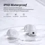 ENACFIRE E60 Bluetooth V5.0 Wireless Earbuds with Wireless Charging Case, 8H Continuous Playtime, IPX8 Waterproof Bluetooth Earbuds for Sports, Apt-X Deep Bass Wireless Headphones, Dual Mics White ENACFIRE E60 Bluetooth V5.0 Wireless Earbuds with Wireless Charging Case, 8H Continuous Playtime, IPX8 Waterproof Bluetooth Earbuds for Sports, Apt-X Deep Bass Wireless Headphones, Dual Mics White