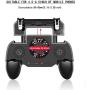 FAYBA Mobile Game Controller, Gaming Grip with Portable Charger Cooling Fan, L1R1 Game Trigger Joystick Gamepad for 4-6.5" Phone Android iOS Phone Accessories (Black 4000mAh)