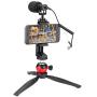 EACHSHOT Microphone for iPhone with Tripod, Recording Equipment with External Videomic Shotgun Mic and Stand for Android Cell Phone Vlog Filming, Smartphone Vlogging Kit for YouTube TikTok Live Video EACHSHOT Microphone for iPhone with Tripod, Recording Equipment with External Videomic Shotgun Mic and Stand for Android Cell Phone Vlog Filming, Smartphone Vlogging Kit for YouTube TikTok Live Video