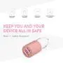 Fast Micro USB Car Charger, Compatible for Samsung Galaxy S7 Edge/S7/S7 Active/S6/S5, J7/3/2, Note5/4, Moto G5/G4, Z2, LG Stylo 3/2 Android Phones, 30W Dual Port Car Adapter with 3ft Cord-Gold Rose