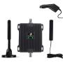 Cell Phone Signal Booster for Car, RV and Truck - Enhance 4G Data and Volte for Verizon, AT&T and T-Mobile - Dual 700MHz Band 12/13/17 Cellular Repeater Antenna Kit for Vehicle