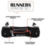 World Voyager Premium Quality No Bounce Runners Hydration Belt with Reflectors, Smartphone Pocket & BPA Free Water Bottles