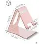 LORERAN Cell Phone Stand, Phone Dock, Phone Holder, Cradle for Smartphone and Tablet, Aluminum Stand Compatible with Samsung iPhone 11 Pro Xs Xs Max Xr X 8 7 6 6s Plus 5 5s 5c -(Rose-Pink)