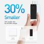 USB C Charger, Baseus 65W 3 Port PD 3.0 [GaN Tech] Type C Fast Charger Adapter Power Delivery Foldable Adapter, USB Wall Charger for MacBook (Black)