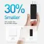 USB C Charger, Baseus 65W 3 Port PD 3.0 [GaN Tech] Type C Fast Charger Adapter Power Delivery Foldable Adapter, USB Wall Charger for MacBook (Black)