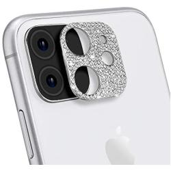 Bling Camera Lens Protector for iPhone 11, ICARERSPACE Diamond Camera Lens Cover Sticker Protector - Sliver