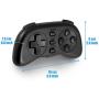 Zer one PL-88 Mini Bluetooth Gamepad, Wireless Mobile Game Controller Portable Bluetooth Gaming Controller for iOS Android Windows(Black)