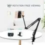 HSFTEC Tablet Mount Lazy Holder, Universal 360 Degree Rotating Tablet Mount for Bed Compatible for iPad/Air/Mini,Nintendo Switch,iPhone 11 Pro Max X Xs and Other 4~11 inch Smartphones and Tablets HSFTEC Tablet Mount Lazy Holder, Universal 360 Degree Rotating Tablet Mount for Bed Compatible for iPad/Air/Mini,Nintendo Switch,iPhone 11 Pro Max X Xs and Other 4~11 inch Smartphones and Tablets