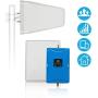 Cell Phone Signal Booster Antenna for Home and Office - Boosts 4G LTE Data and Volte for Verizon AT&T T-Mobile - Dual 700MHz Band 12/13/17 Cellular Repeater Amplifier Kit Cover Up to 5,000Sq Ft
