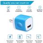 USB Wall Adapter, Charger Cubes, 5Pack 1A Travel Single Port Wall Charger Plug Charging Block Box Compatible iPhone X/XR/8/8 Plus/7/6S Plus, Samsung Galaxy S10e S10 S9 S8 Plus/S7/Note 10/9/8, LG G8 G7