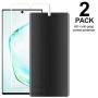 [2-Pack] Galaxy Note 20 Privacy/HD Screen Protector [Case Friendly] TPU Ultra HD Film Full Adhesive Soft Film [Support in-Screen Unlock], 2-Way Anti Spy Nano Shield,For Samsung Galaxy Note 20