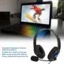CiCiglow Wired Gaming Chat Headset with Noise-Cancellation Microphone, 3.5mm ABS Lightweight Computer Mobile Phone Over Ear Headphone for PS4(Blue) CiCiglow Wired Gaming Chat Headset with Noise-Cancellation Microphone, 3.5mm ABS Lightweight Computer Mobile Phone Over Ear Headphone for PS4(Blue)