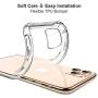 CANSHN iPhone 11 Pro Max Case, Clear Protective Heavy Duty Case with Soft TPU Bumper [Slim Thin] Case for iPhone 11 Pro Max 6.5 Inch (2019)-Crystal Clear