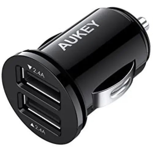 Car Charger, AUKEY Mini USB Cell Phone Car Aapter 24W/4.8A Flush Fit Dual Port for iPhone 11/11 Pro / 11 Pro Max, Samsung S10 Note 10, Google 4XL and More Car Charger, AUKEY Mini USB Cell Phone Car Aapter 24W/4.8A Flush Fit Dual Port for iPhone 11/11 Pro / 11 Pro Max, Samsung S10 Note 10, Google 4XL and More
