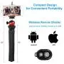 Phone Tripod, Flexible Cell Phone Camera Tripod Adjustable Tripod Stand Holder with Wireless Remote 360° Rotating Flexible Tripod Compatible for iPhone Samsung Android Phones Gopro Sports Camera DSLR Phone Tripod, Flexible Cell Phone Camera Tripod Adjustable Tripod Stand Holder with Wireless Remote 360° Rotating Flexible Tripod Compatible for iPhone Samsung Android Phones Gopro Sports Camera DSLR