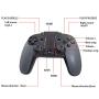 CX-9116 Wireless Bluetooth Gamepad Gaming Controller Joystick Dual Motor Turbo Gamepads for Windows Android Phone