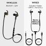 Back Bay 3-in-1 Wireless & Wired USB-C Headphones [Bluetooth, USB Type C, Aux 3.5mm Cables] Sweatproof Earbuds Bass Earphones. Pixel, Note, Galaxy