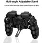 4 Trigger Mobile Game Controller with Cooling Fan for PUBG/Call of Duty/Fotnite [6 Finger Operation] YOBWIN L1R1 L2R2 Gaming Grip Gamepad Mobile Controller Trigger for 4.7-6.5" iOS Android Phone