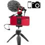 Smartphone Camera Video Microphone Kit,Tikysky ASMR Microphone for YouTube Windscreen 3.5mm Jack External Mic for Phone iPhone Samsung DSLR Canon Nikon with Mini Tripod