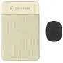 Sinjimoru Removable Cell Phone Wallet with Flap, Wireless Charging Compatible Phone Card Holder Wallet and iPhone Mount, Sinji Mount Flap Beige