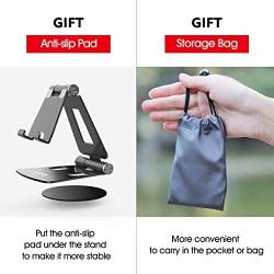 Cell Phone Stand, licheers Portable Multi-Angle Smartphone Holder for Desk Compatible with Nintendo Switch, Phone 11 Pro Xs Max Xr X 8 7 6 6s Plus and 4-7 Inch Devices (Black)