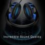 RUNMUS Gaming Headset Xbox One Headset PS4 Headset with Crystal Clear Mic & LED Light, Compatible with PC, PS4, Xbox One Controller(Adapter Not Included)