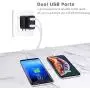 Fast Charge 3.0 USB Charger, Pofesun 4Pack 30W QC 3.0 USB Wall Charger Adapter Adaptive Fast Charging Block Compatible Samsung Galaxy S10 S9 S8 Plus S7 S6 Note 8 9 10,iPhone,LG,Wireless Charger-Black