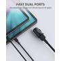 Car Charger, AUKEY Mini USB Cell Phone Car Aapter 24W/4.8A Flush Fit Dual Port for iPhone 11/11 Pro / 11 Pro Max, Samsung S10 Note 10, Google 4XL and More